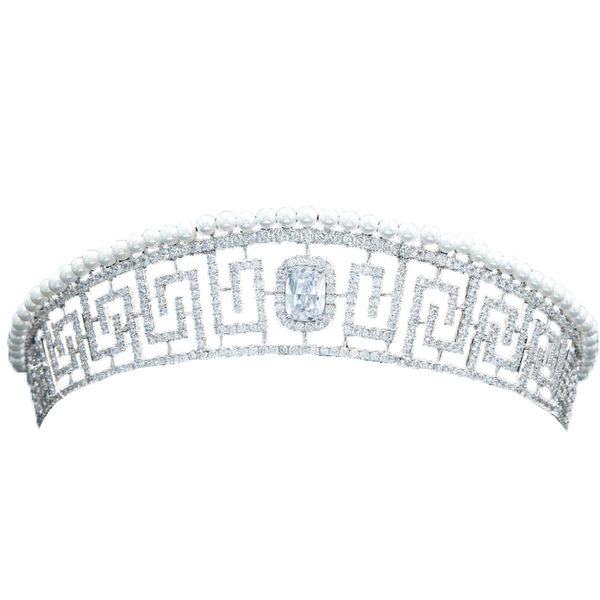 Lady Marguerite Allan's Pearl Meander Tiara - The Royal Look For Less