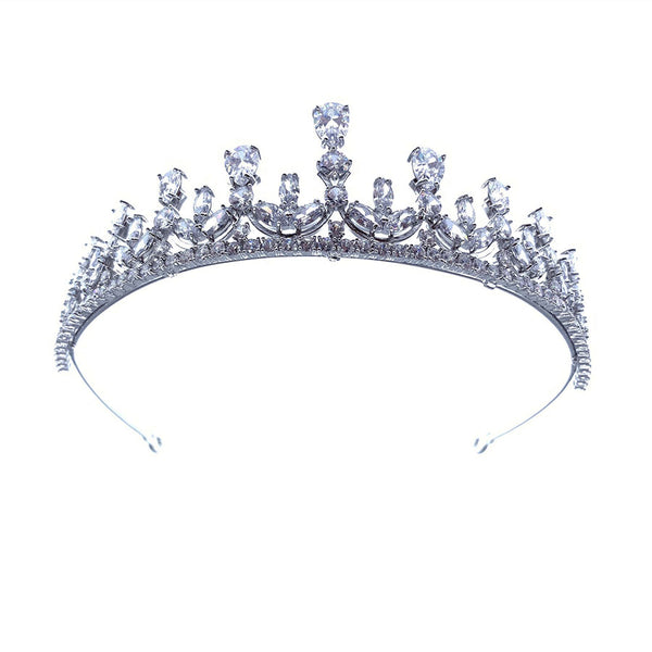 'Louise Anne' Crystal Tiara - The Royal Look For Less