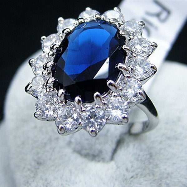 Kate Middleton Blue Sapphire Engagement Ring - The Royal Look For Less